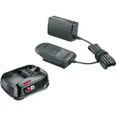 Bosch 1 600 A02 625, Akku- ja laturisetti, 2,5 ah, 18 V, , Musta, 2 A