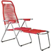 Fiam Spaghetti footrest red matt aurinkotuoli
