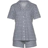 Vivance Pyjamashortsit 'Dreams' harmaa / valkoinen