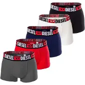 Diesel Bokserishortsit 'Damien' tummansininen / tummanharmaa / punainen / musta / valkoinen