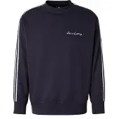 Armani Exchange for man. 8NZMSGZ9N1Z1510 Navy sweatshirt (S), Casual, Polyester, Modal, Long sleeve