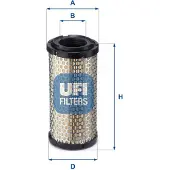 Ufi Ilmansuodatin UFI 27.A05.00