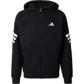 Adidas Urheilullinen collegetakki 'FI' musta / valkoinen