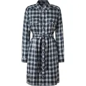 Pepe Jeans for woman. PL953606 Polys navy dress (XL), Casual, Viscose, Long sleeve