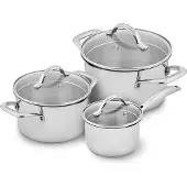 Scanpan STS kattilasarja 3 osaa, ruostumatonta terästä