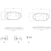 Brembo Jarrupalasarja (4kpl), levyjarru P 61 142