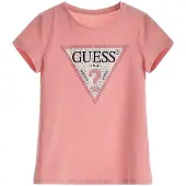 GUESS Paita roosa / pastellinpinkki / musta