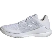Adidas Urheilukengät 'Crazyflight' harmaa / hopea / valkoinen