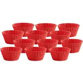 Lékué muffinssivuoat silikoni 12-pack. Punainen