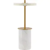 UMAGE Asteria Move Mini pöytävalaisin Ø12x25,5 cm White marble