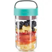 Lékué To Go -purkki 600 ml, turkoosi