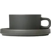 Blomus Set Of 2 Tea Cups - 0,2 L, Ø 9 Cm - Pilar - Agave Green - Green - Ø 14.4CM