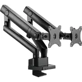 Silverstone =32" x2 ARM25, -pöytäteline kahdelle näytölle, musta