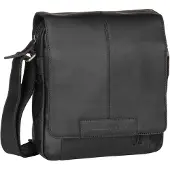 The Chesterfield Brand Wax Pull Up Crossbody-laukku Nahka 22 cm Musta