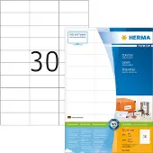 Herma 4612, Valkoinen, Suorakulmio, Kiinteä, Paperi, Matta, Laser/Inkjet