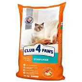Club 4 paws Premium Täysrehu aikuisille steriloiduille kissoille, 14 kg