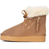 Gooce Talvisaappaat 'Agarita' beige / vaaleanruskea