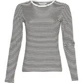 MSCH Copenhagen Mschgemma Hadrea O Top Stp - Black - L/XL