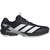 Adidas Urheilukengät 'Adizero Ubersonic 5 Clay' harmaa / musta / valkoinen