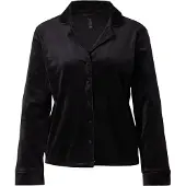 Hunkemoller Jacket Ls Velours Piping - Black - M