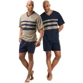 Le jogger Lyhyt pyjama sininen