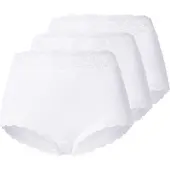 Lindex 3-Pack Briefs With High Waist - White - XS