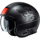 HJC V30 Alpi MC1F Jet-Kypärä Musta/Punainen unisex, size S