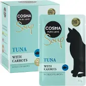 Cosma Soup -säästöpakkaus 48 x 40 g - tonnikala & porkkana