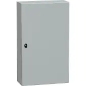 Schneider Electric ELECTRIC SPACIAL S3D SEINÄKAAPPI METALLI, 1000X600X250 KXLXS, IP66, RAL7035, ASENNUSLEVY (NSYS3D10625P)