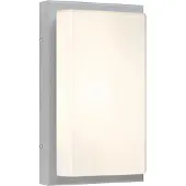 LCD Ulkoseinävalaisin 059, himmennettävä, Alumiini/harmaa/sinkki, Ruostumaton teräs, Moderni