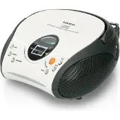 Lenco SCD-24 Kannettava radio- ja CD-soitin, Mustavalkoinen