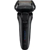 Panasonic ES-LV9U-K803, Teräverkollinen parranajokone, Musta, Painikkeet, LED, Akku, Sisäänrakennettu akku