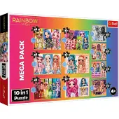 Trefl rainbow high puzzle set, 329 kpl.
