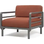 Nardi Maximo nojatuoli Basalto-Cannella