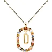 PD Paola Letter Necklace - Gold - D