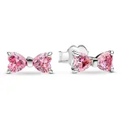 Pandora Timeless rusetti korvakorut pink cz 293505C01