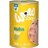 Wow VAU | Monoproteiininen koiranruoka | 400 g tölkki - Huhn Pur - Kana 400 g