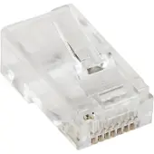 StarTech.com Suojaamaton UTP Cat5e RJ-45-liitin monisäikeiselle kaapelille, läpinäkyvä, 50kpl