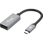Equip 133493, 0,15 m, USB Type-C, DisplayPort, Uros, Naaras, Suora
