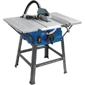 Scheppach Pöytäsaha HS100S, pöydällä + Katkaisulaikka