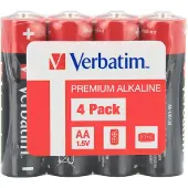 Verbatim – Alkaline battery AA 4 Pack shrink (49501)
