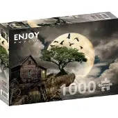 Enjoy A Log Cabin on a Cliff 1000p palapeli