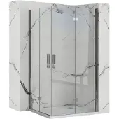 REA Molier Chrome Double suihkukaappi 90x90