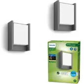 Philips Led ulkoseinävalaisin Arbour UE, Musta, Alumiini, Moderni