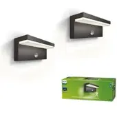 Philips Ulkoseinävalaisin liiketunnistimella Bustan IR, Musta, Alumiini, Moderni,