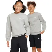 Nike Collegepaita 'Club Fleece' meleerattu harmaa / valkoinen