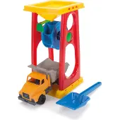 Dantoy Classic Sand And Water Mill Trcuk - Yellow - 30X 17.5X 15CM