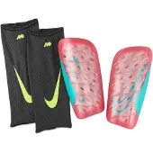 Nike Säärisuojat Mercurial Lite Superlock Mad Energy - Punainen/Turkoosi, koko Large/170-180cm