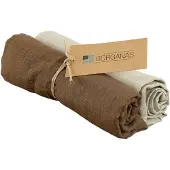 Borganas Musliiniliina 70x70 2-pack, Taupe