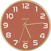 Unilux Baltic Clock brick/wood